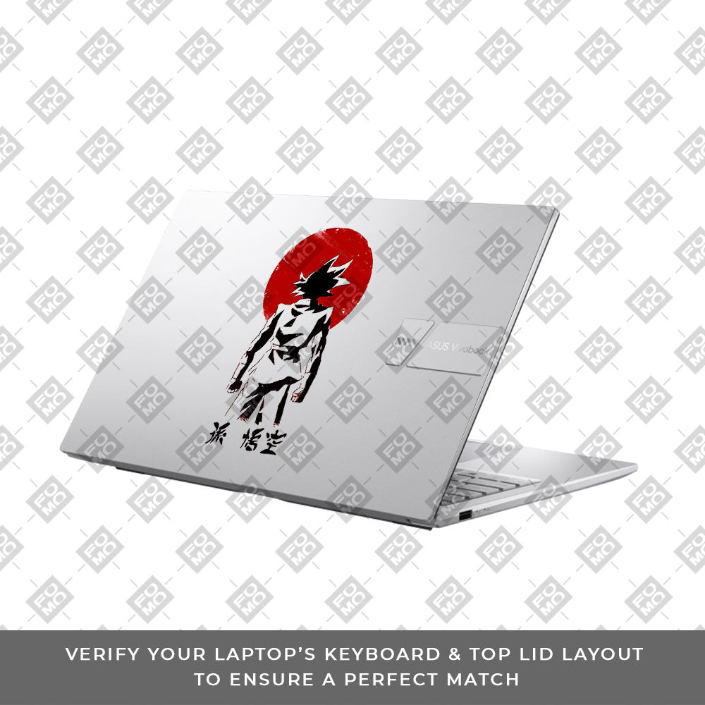 Transparent Sunset Samurai Asus VivoBook 15 X1504VA Laptop Skin