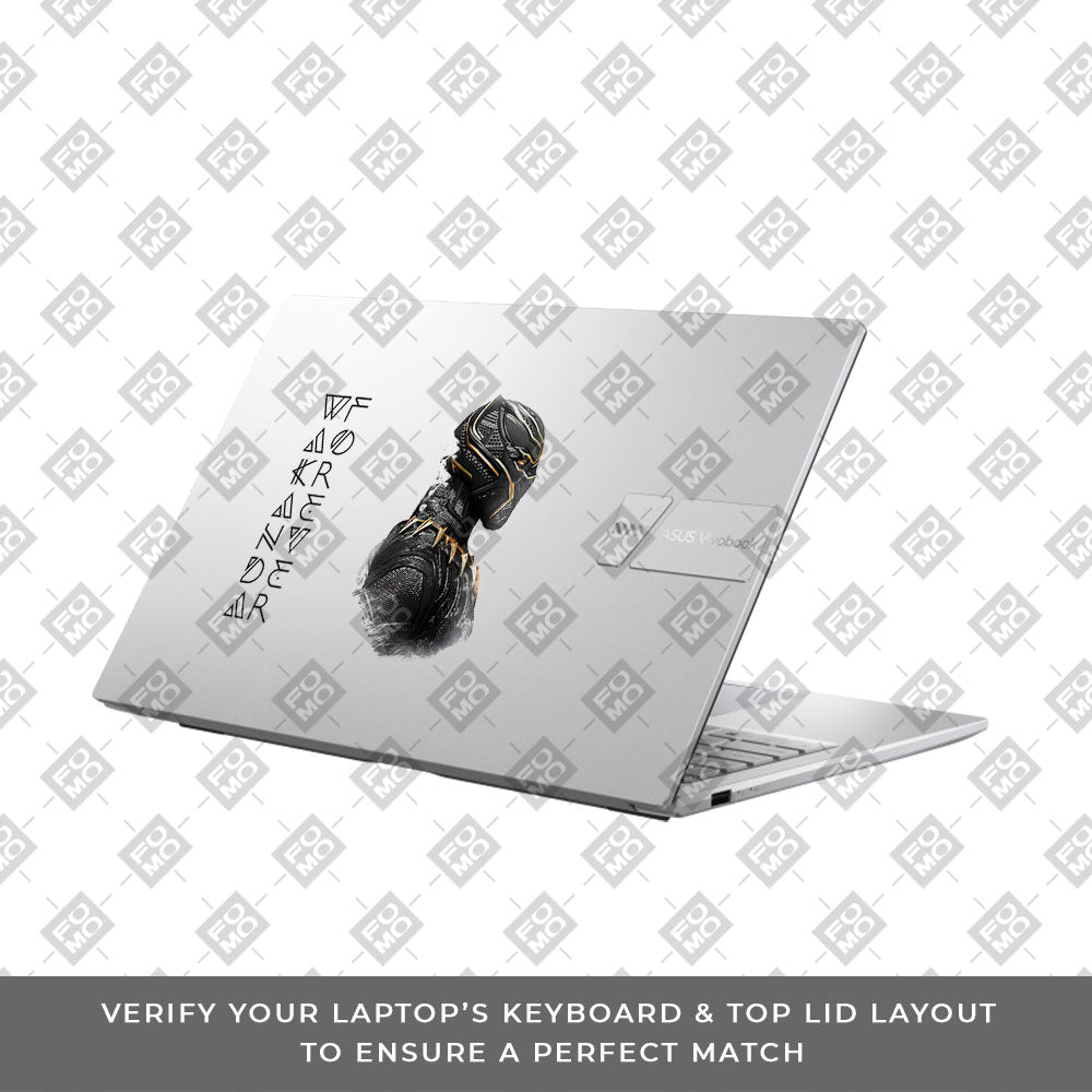 Transparent Wakanda Forever Asus VivoBook 15 X1504VA Laptop Skin
