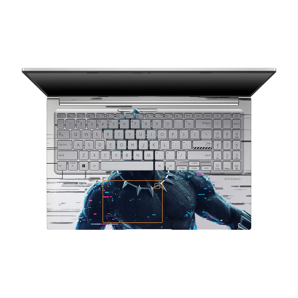 Transparent Glitchborne Panther Asus VivoBook 15 X1504VA Laptop Skin