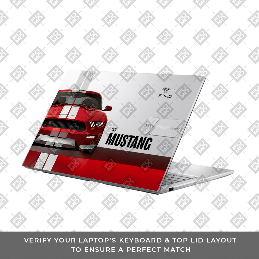 Transparent Mustang Power Asus VivoBook 15 X1504VA Laptop Skin