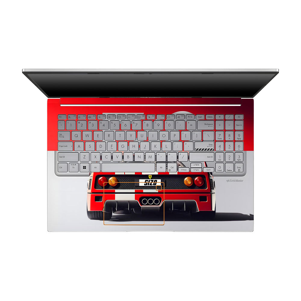 Transparent Ferrari F40 Asus VivoBook 15 X1504VA Laptop Skin