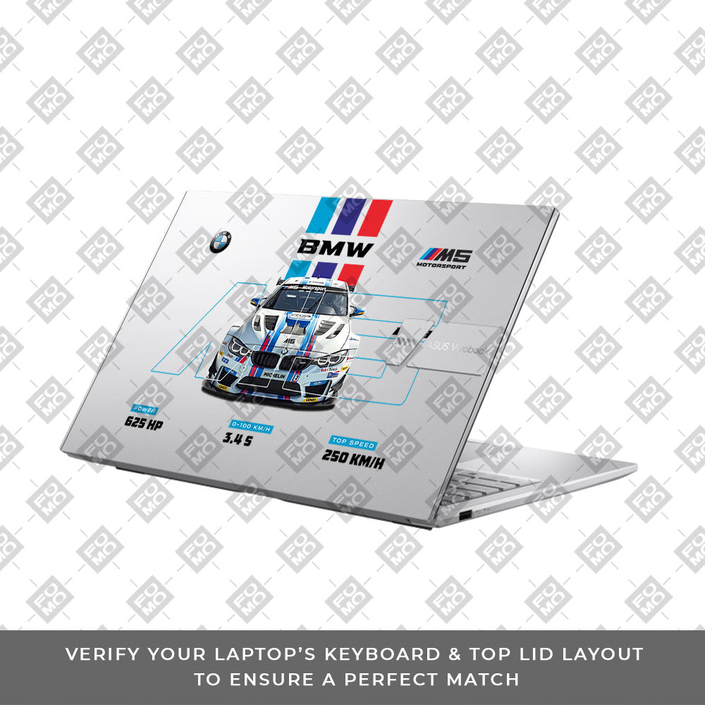 Transparent BMW M5 Asus VivoBook 15 X1504VA Laptop Skin