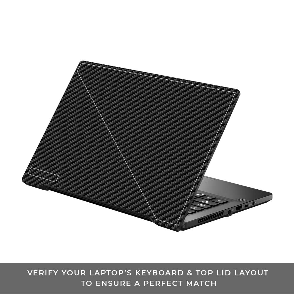 Textured Carbon Fibre Asus ROG Zephyrus G14 GA401 Laptop Skin