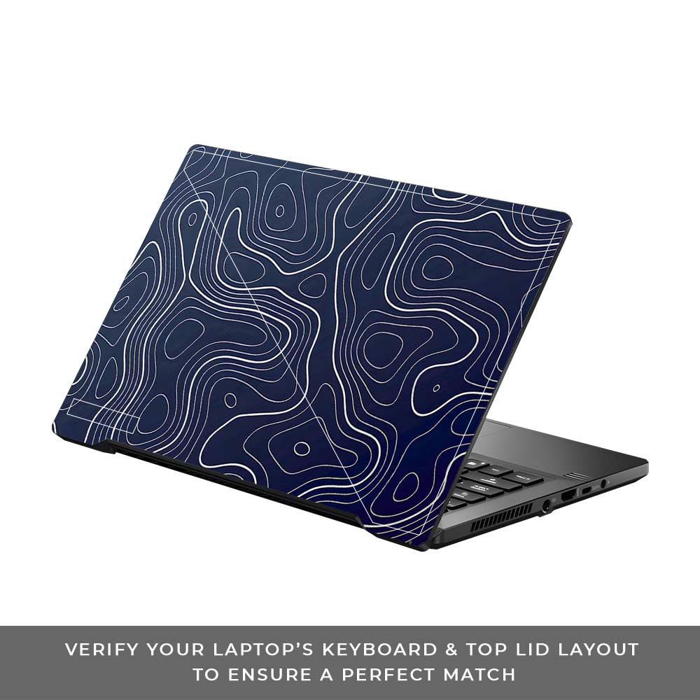 Fluid Lines Design Asus ROG Zephyrus G14 GA401 Laptop Skin