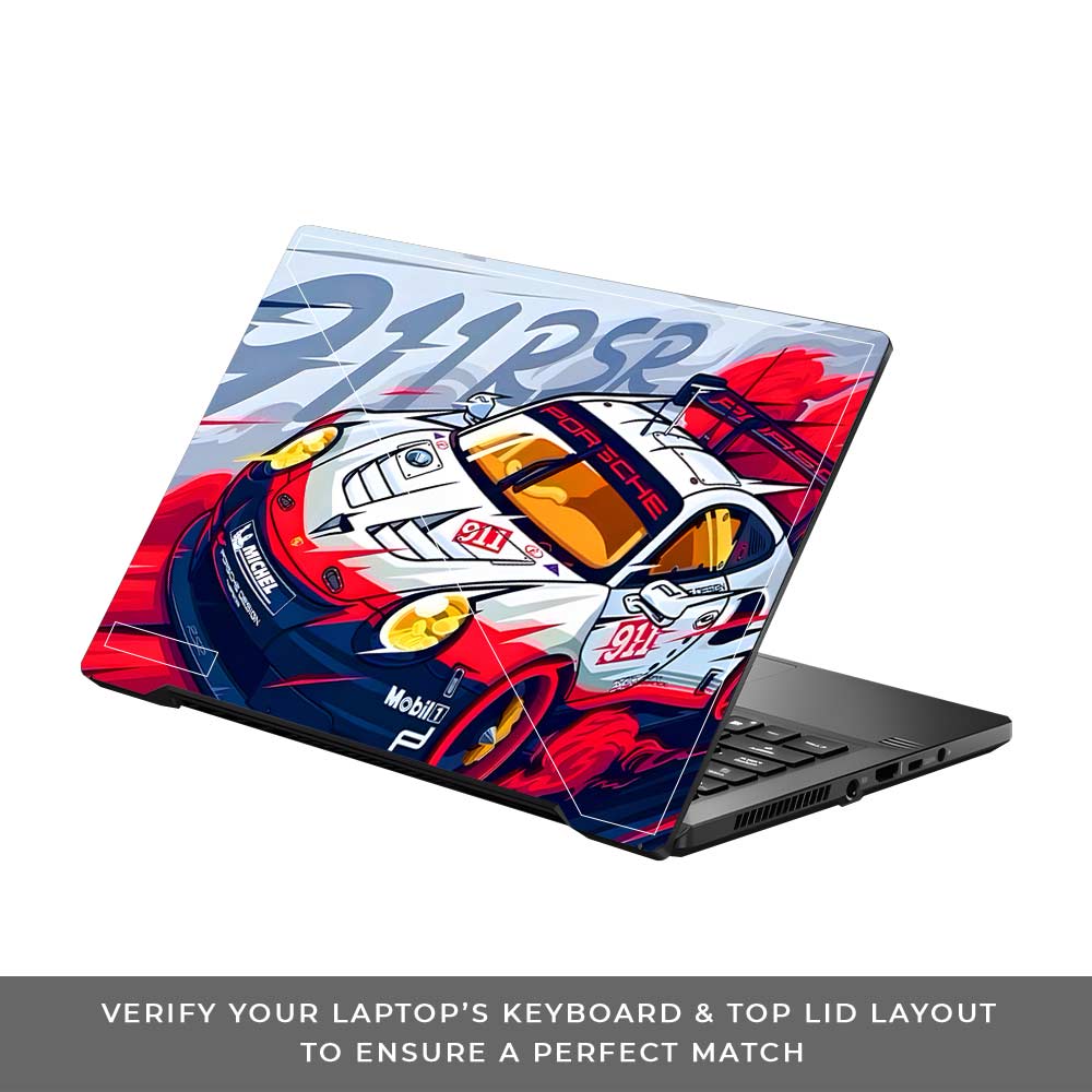 Porsche 911 RSR Asus ROG Zephyrus G14 GA401 Laptop Skin