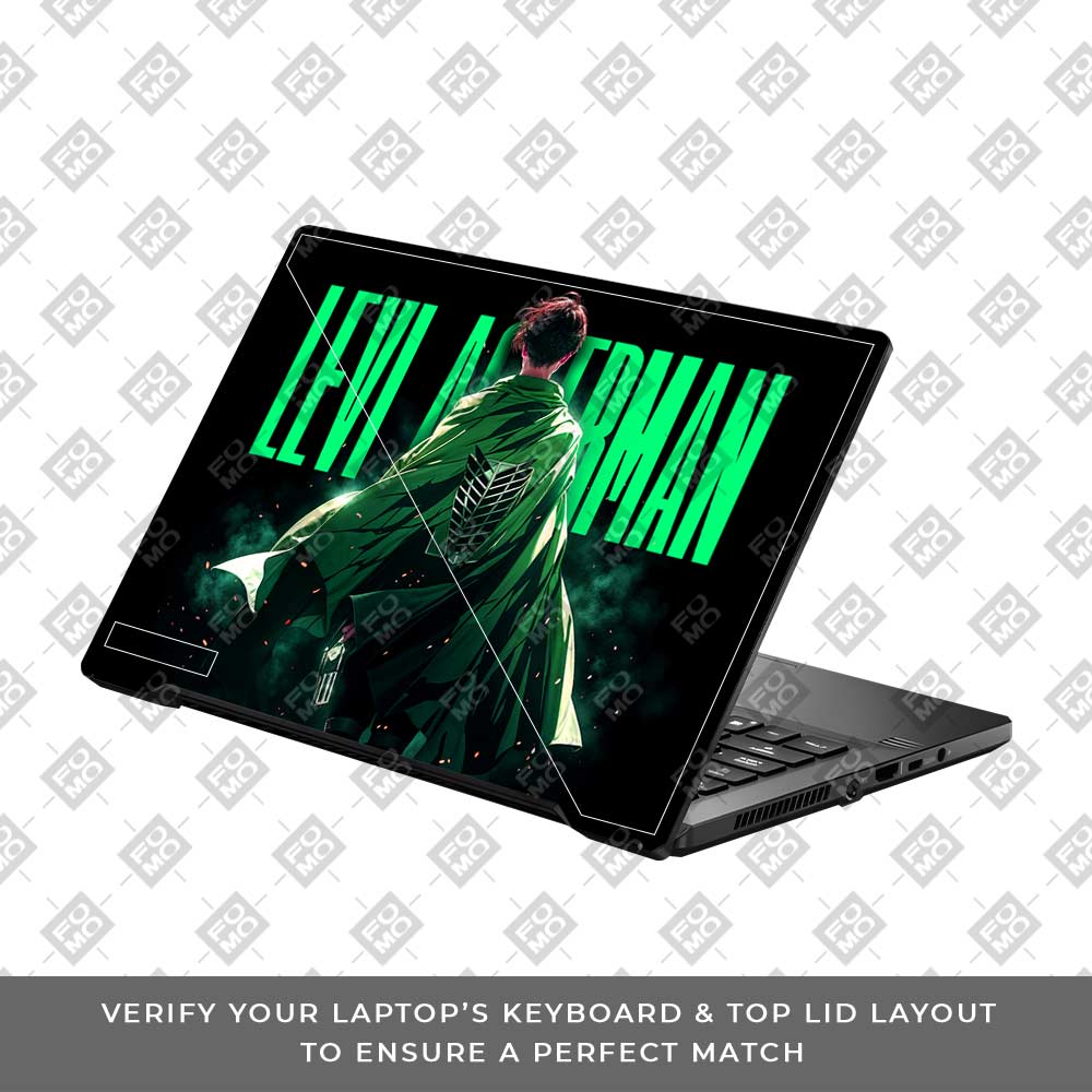 Levi Ackerman Stance Asus ROG Zephyrus G14 GA401 Laptop Skin