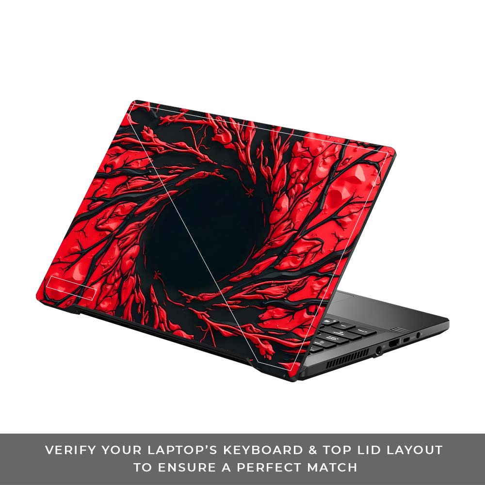Spiderman Web Red Asus ROG Zephyrus G14 GA401 Laptop Skin