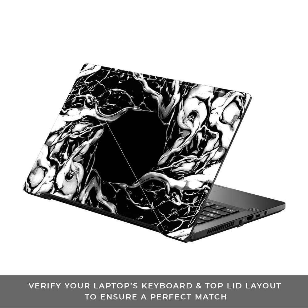 Spiderman Web Black Asus ROG Zephyrus G14 GA401 Laptop Skin