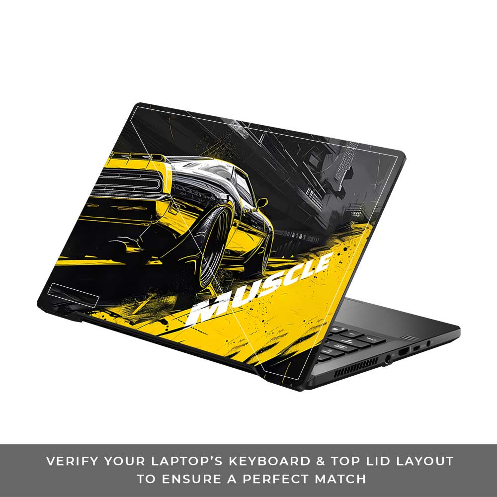Black Muscle Asus ROG Zephyrus G14 GA401 Laptop Skin