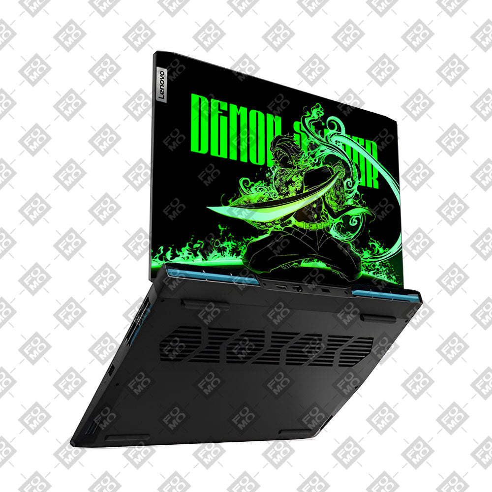 Tanjiro Green Flame Dance Lenovo IdeaPad Gaming 3 15ARH7 and 15IAH7 Laptop Skin