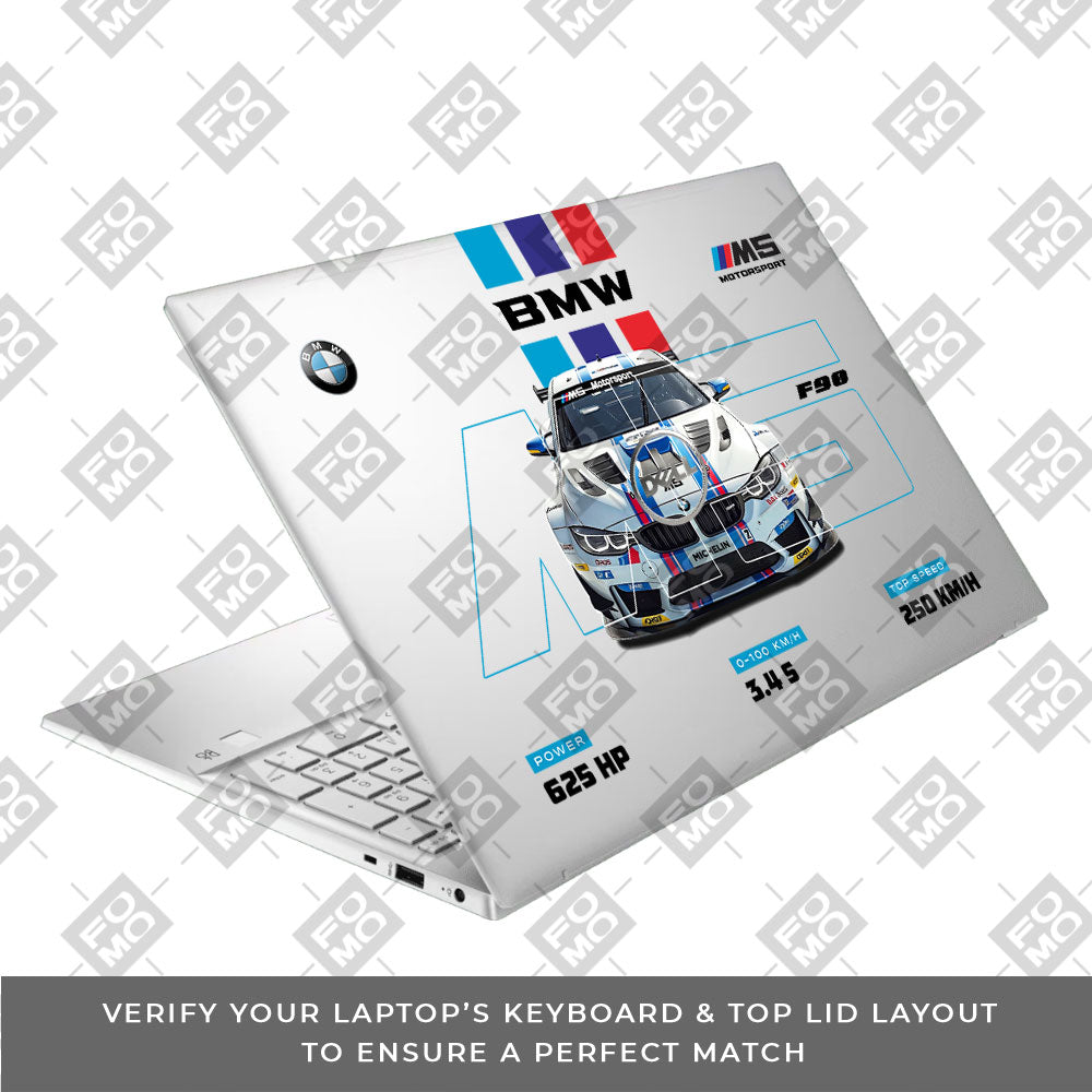 Transparent BMW M5 Dell Inspiron 3501 Laptop Skin