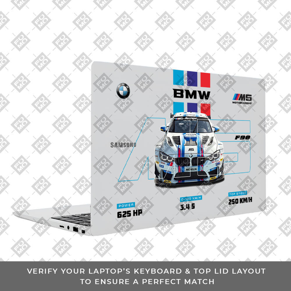 Transparent BMW M5 Samsung Galaxy Book 4 15.6 Laptop Skin