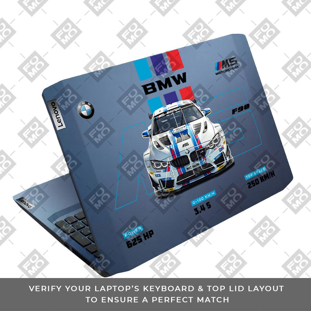 Transparent BMW M5 Lenovo IdeaPad Gaming 3 15ARH05 and 15IMH05 Laptop Skin