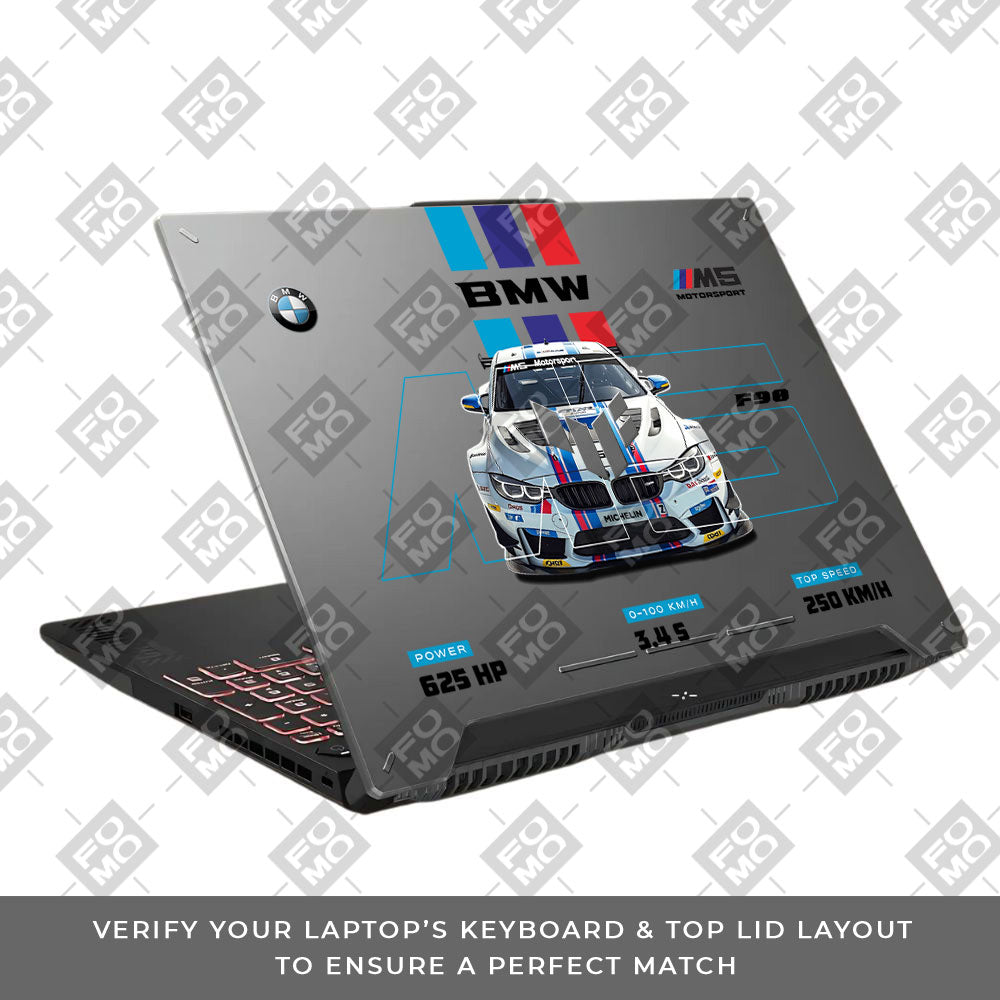 Transparent BMW M5 Asus TUF F15 FX507 & A15 FA507 Laptop Skin