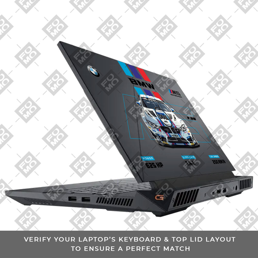 Transparent BMW M5 Dell G15 5520, 5530 Laptop Skin