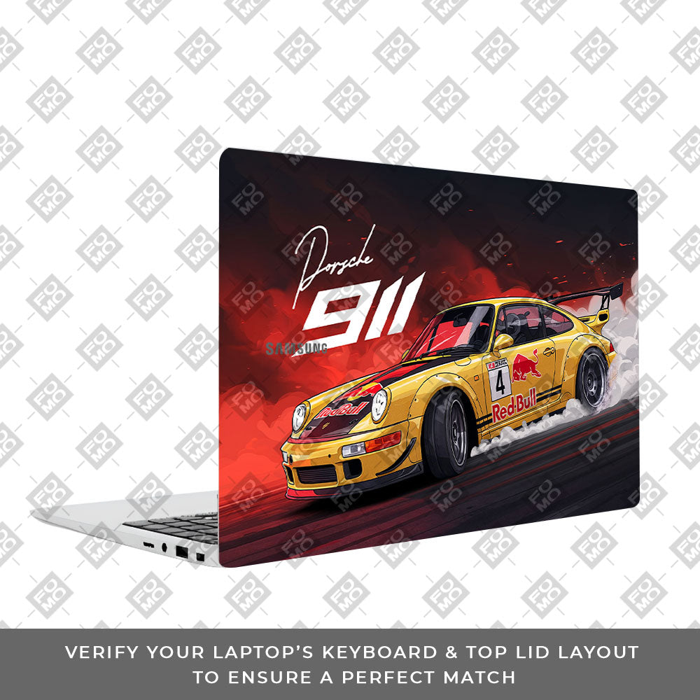 Porsche 911 Red Bull Classic Racer Samsung Galaxy Book 4 15.6 Laptop Skin