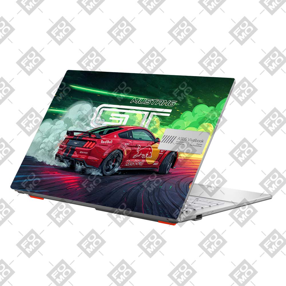 Mustang GT Red Bull Drift Beast Asus Vivobook Go 15 E1504G Laptop Skin