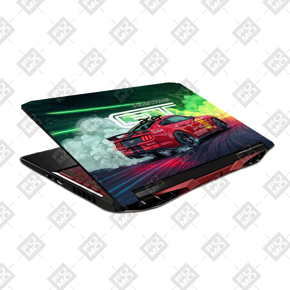 Mustang GT Red Bull Drift Beast Acer Nitro 5 AN515 45, 55, 57 Laptop Skin