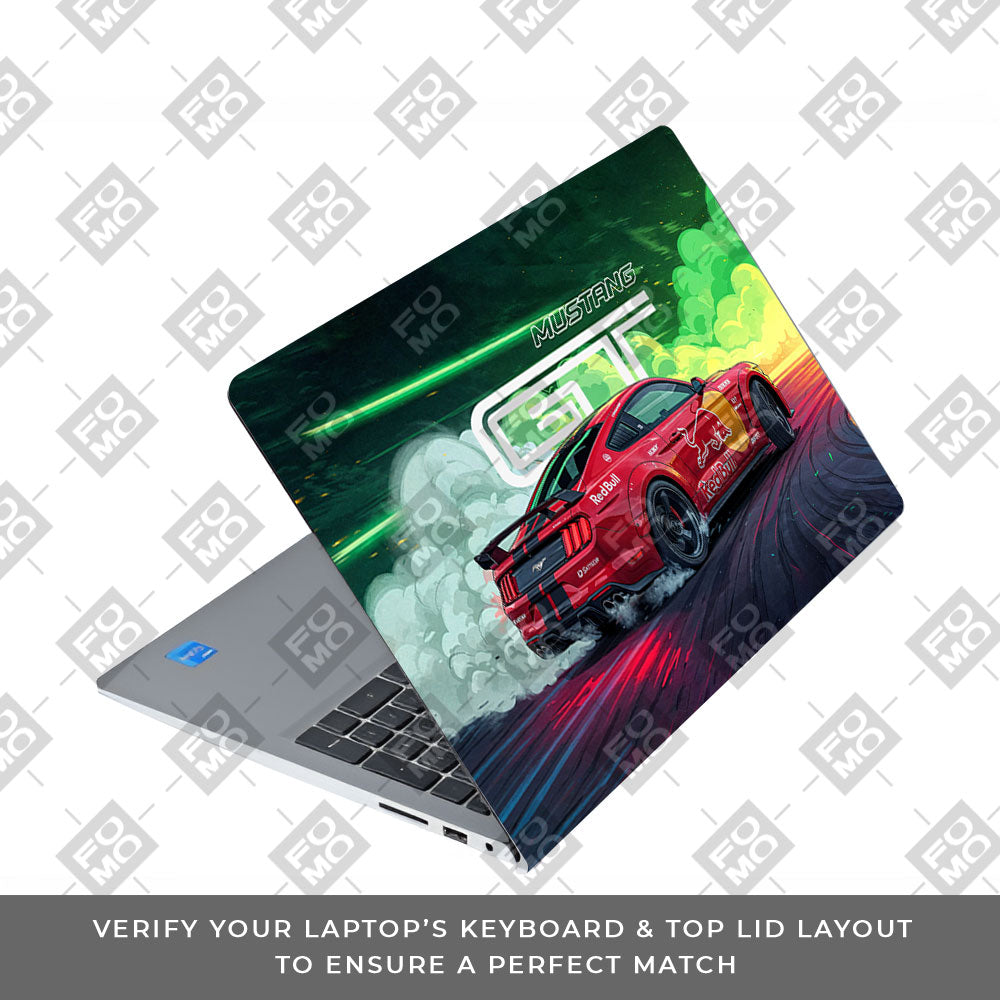 Mustang GT Red Bull Drift Beast Dell Inspiron 3520 Laptop Skin