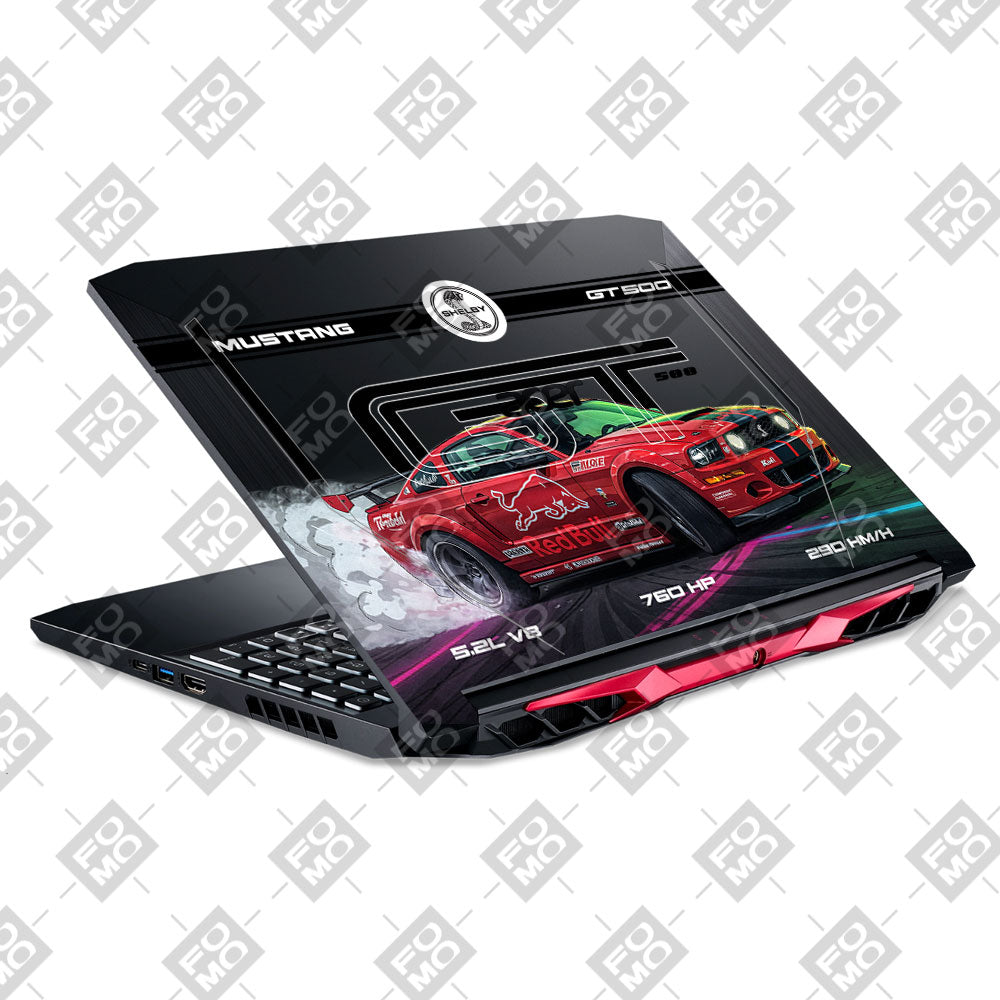 Transparent Shelby GT500 Red Bull Venom Acer Nitro 5 AN515 44, 56 Laptop Skin