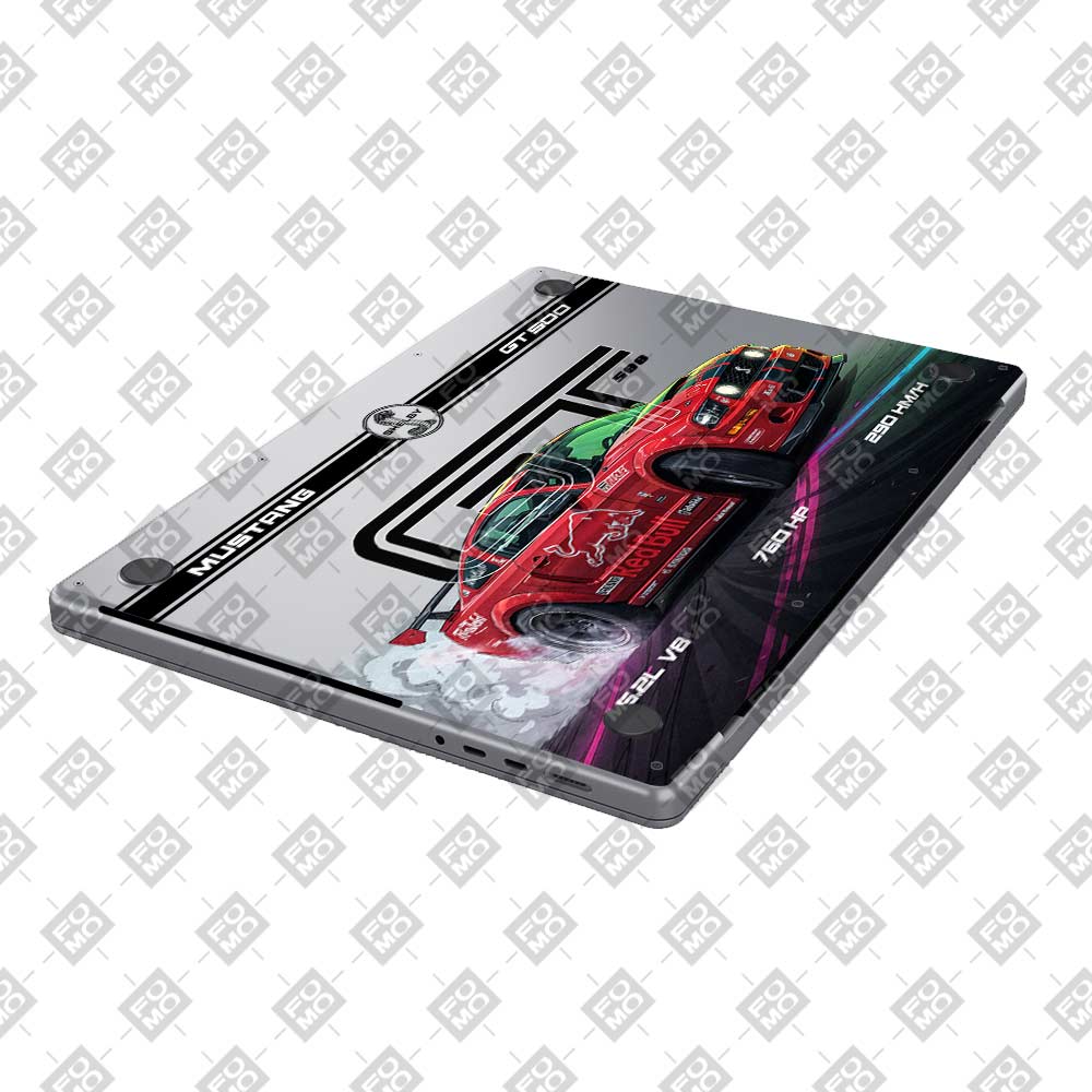 Transparent Shelby GT500 Red Bull Venom MacBook Pro 14 M1, M2, M3, M4 2021-2024 Laptop Skin