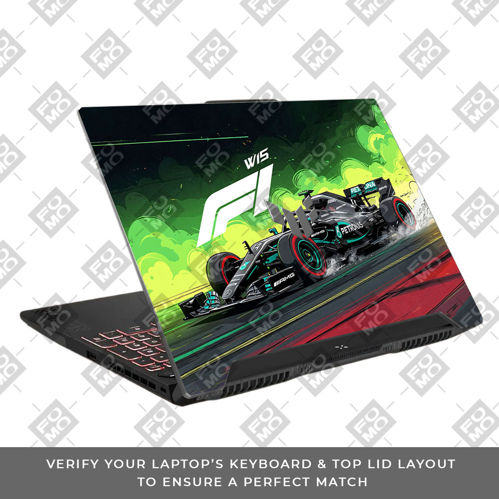 W15 F1 Red Bull x AMG Velocity Asus TUF F15 FX507 & A15 FA507 3D Laptop Skin