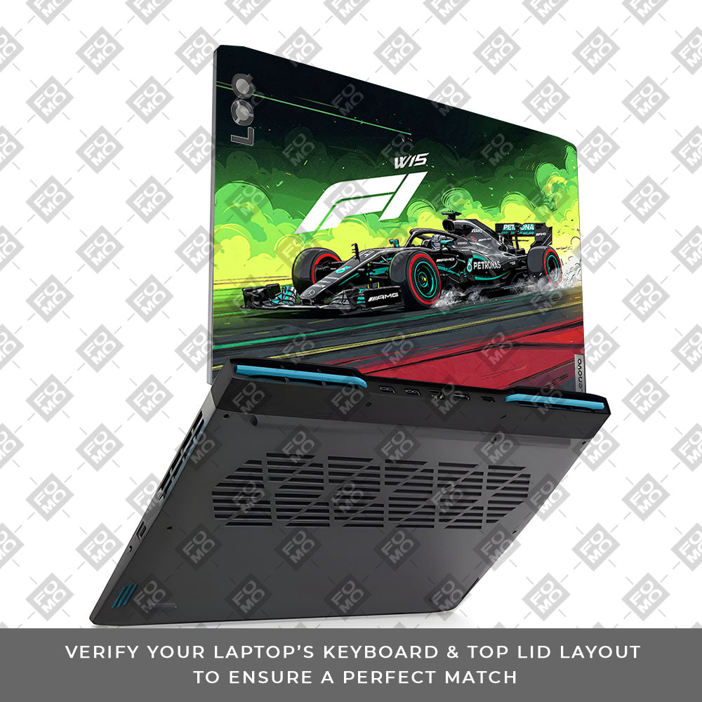 W15 F1 Red Bull x AMG Velocity Lenovo LOQ 2023 15IRH8, 15APH8 3D Laptop Skin