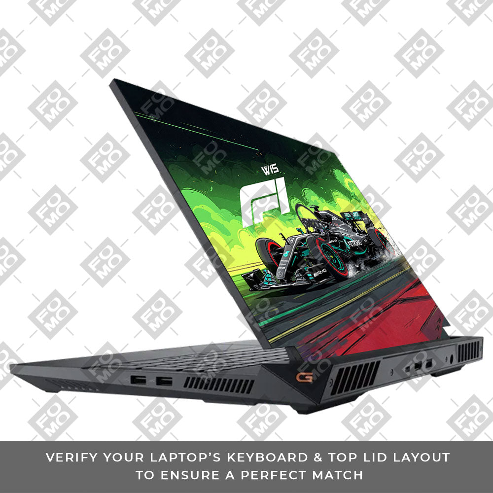 W15 F1 Red Bull x AMG Velocity Dell G15 5520, 5530 3D Laptop Skin