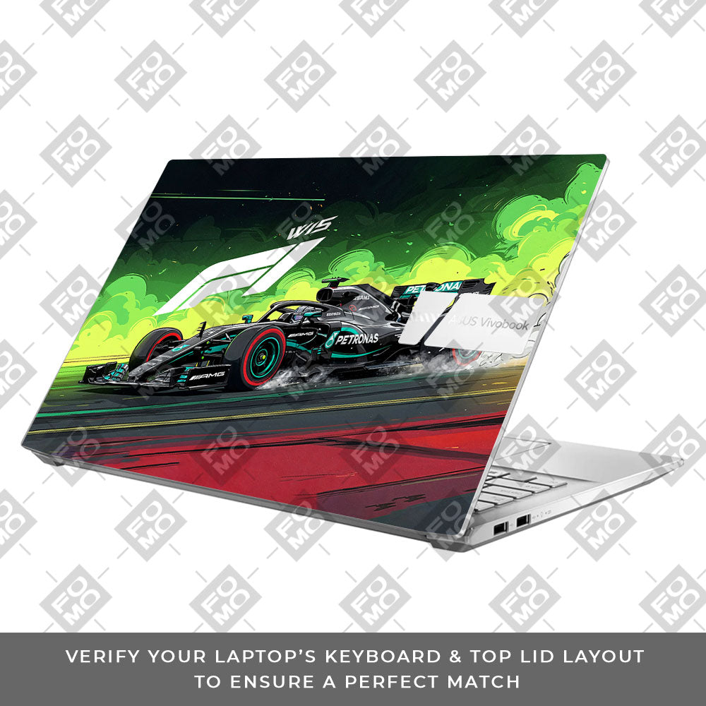 W15 F1 Red Bull x AMG Velocity Asus Vivobook Pro 15 M6500QC & M6500QH 3D Laptop Skin