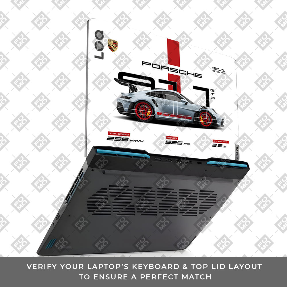 Porsche 911 GT3 RS Lenovo LOQ 2023 15IRH8, 15APH8 Laptop Skin