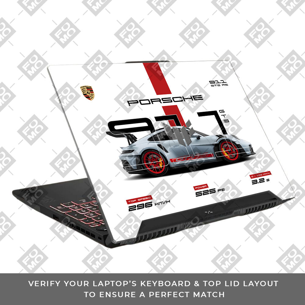 Porsche 911 GT3 RS Asus TUF F15 FX507 & A15 FA507 Laptop Skin