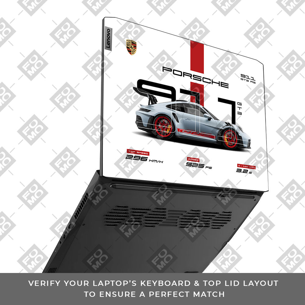 Porsche 911 GT3 RS Lenovo IdeaPad Gaming 3 15ACH6 and 15IHU6 Laptop Skin