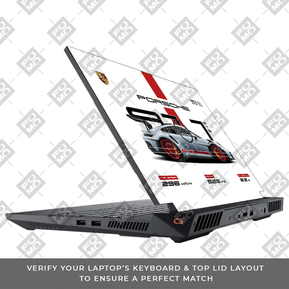 Porsche 911 GT3 RS Dell G15 5520, 5530 Laptop Skin