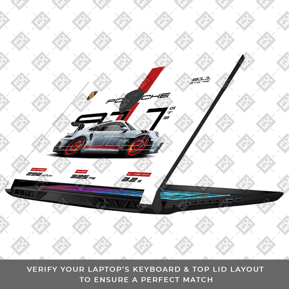 Porsche 911 GT3 RS MSI Katana 15 B13V Laptop Skin