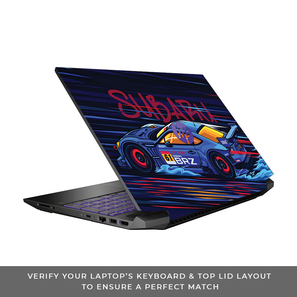 Subaru BRZ HP Pavilion Gaming 15 EC Series Laptop Skin