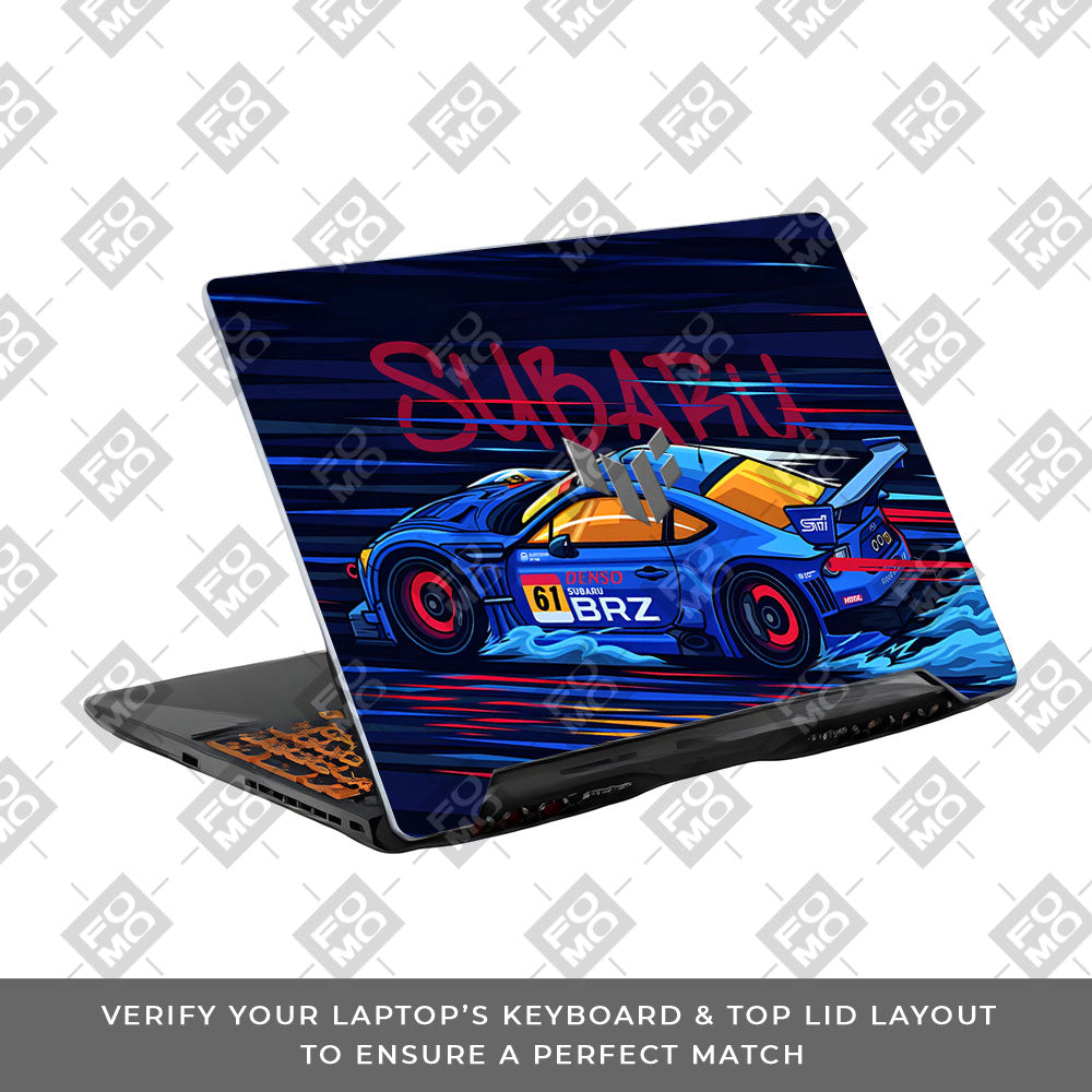 Subaru BRZ Asus TUF F15 FX506 & A15 FA506 Laptop Skin
