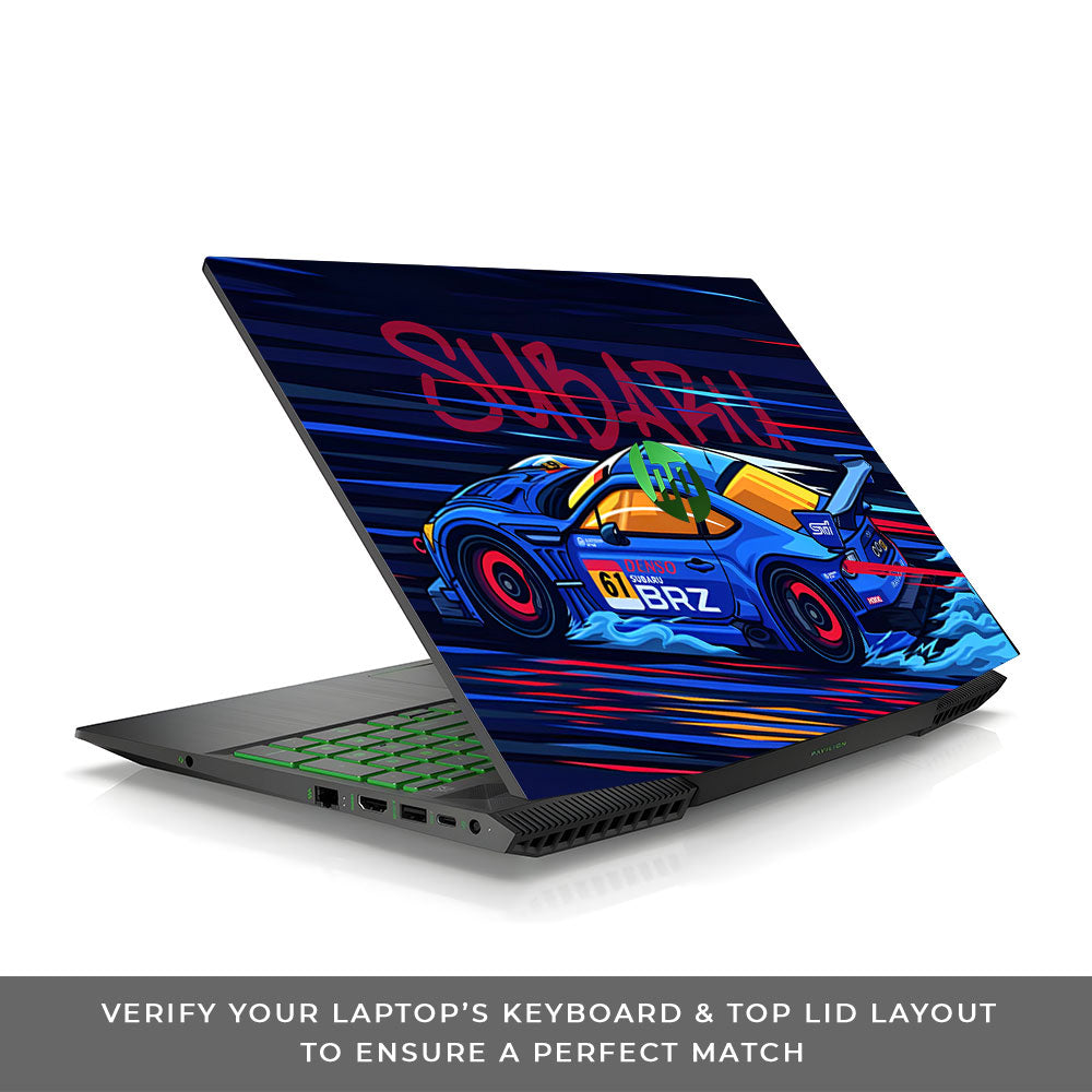 Subaru BRZ HP Pavilion Gaming 15 CX Series Laptop Skin