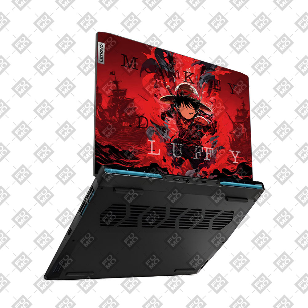 Red King Luffy Lenovo IdeaPad Gaming 3 15ARH7 and 15IAH7 3D Laptop Skin