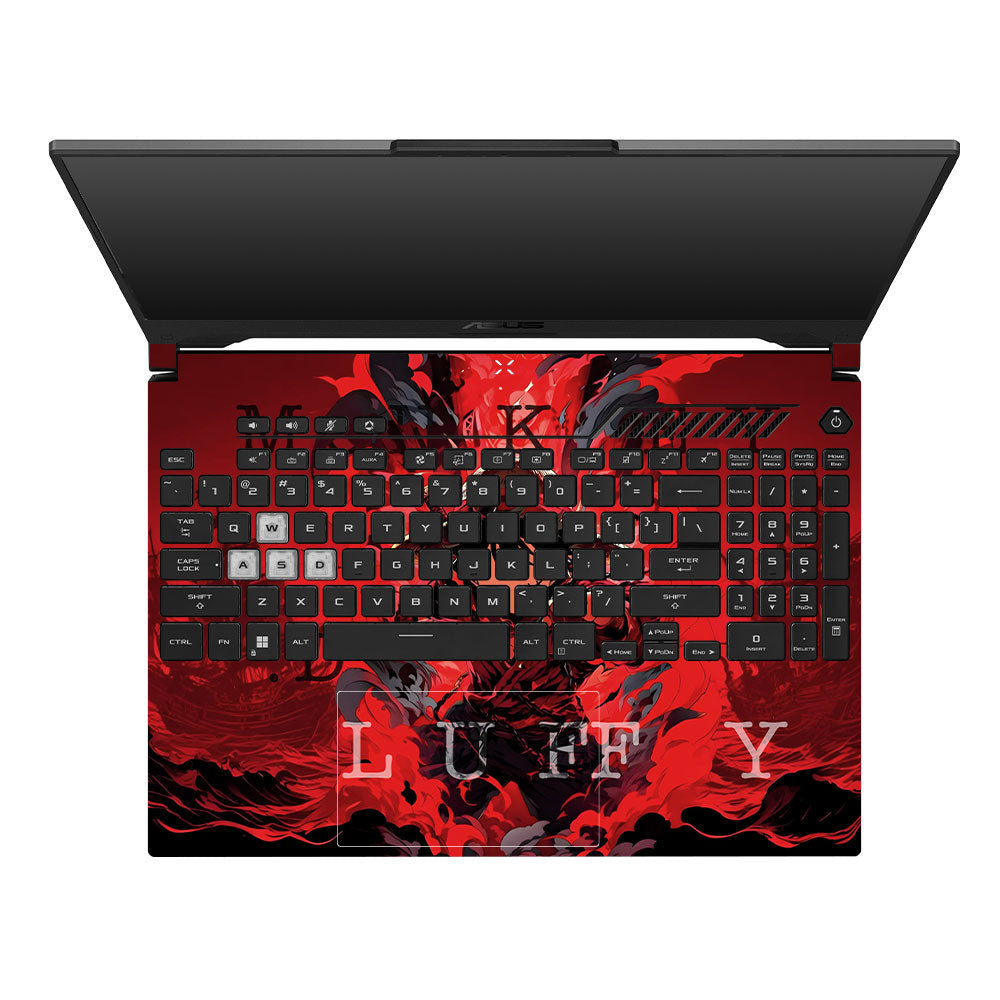 Red King Luffy Asus TUF F15 FX507 & A15 FA507 3D Laptop Skin