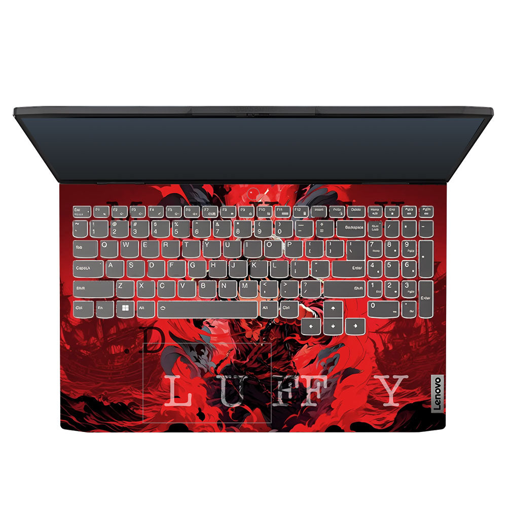 Red King Luffy Lenovo IdeaPad Gaming 3 15ARH7 and 15IAH7 3D Laptop Skin