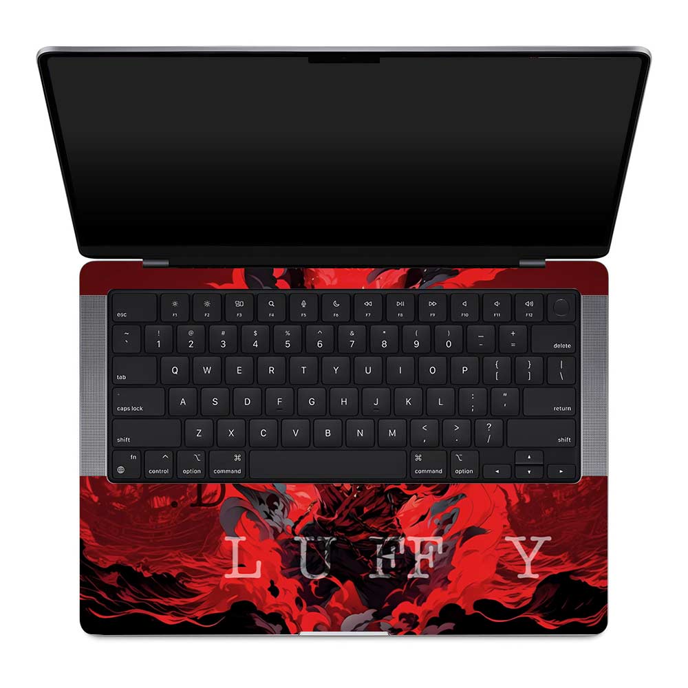 Red King Luffy MacBook Pro 14 M1, M2, M3, M4 2021-2024 Laptop Skin