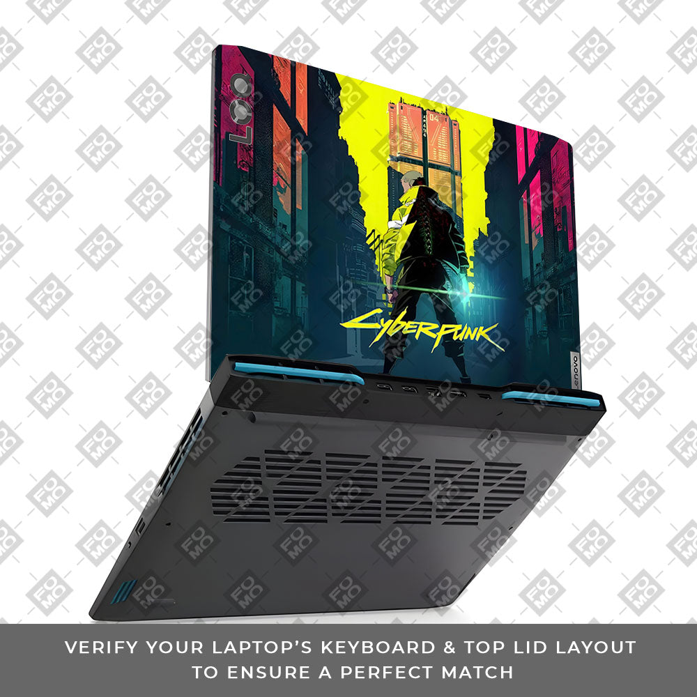 Cyberpunk Uprising Lenovo LOQ 2023 15IRH8, 15APH8 Laptop Skin