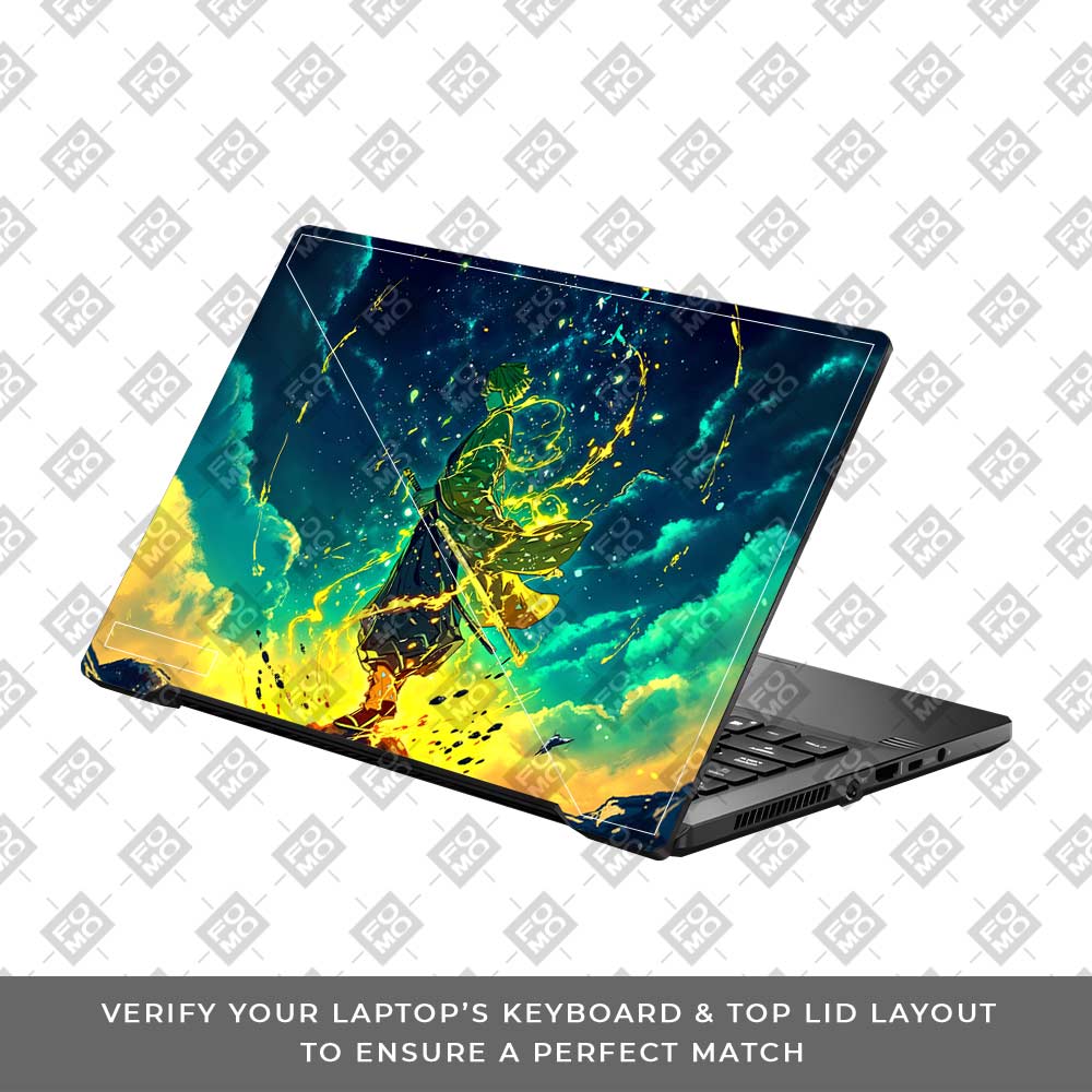 Zenitsu Thunder God Asus ROG Zephyrus G14 GA401 Laptop Skin