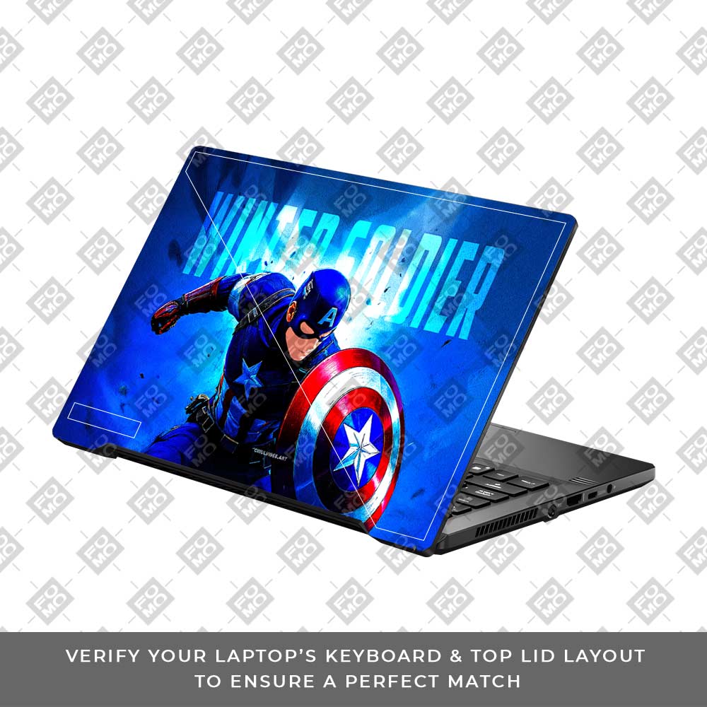 Shield of Justice Captain America Asus ROG Zephyrus G14 GA401 Laptop Skin