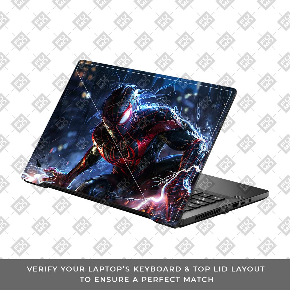 Miles Morales Shockwave Asus ROG Zephyrus G14 GA401 3D Laptop Skin