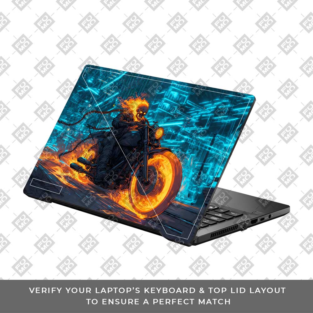 Hellfire Rider Asus ROG Zephyrus G14 GA401 Laptop Skin