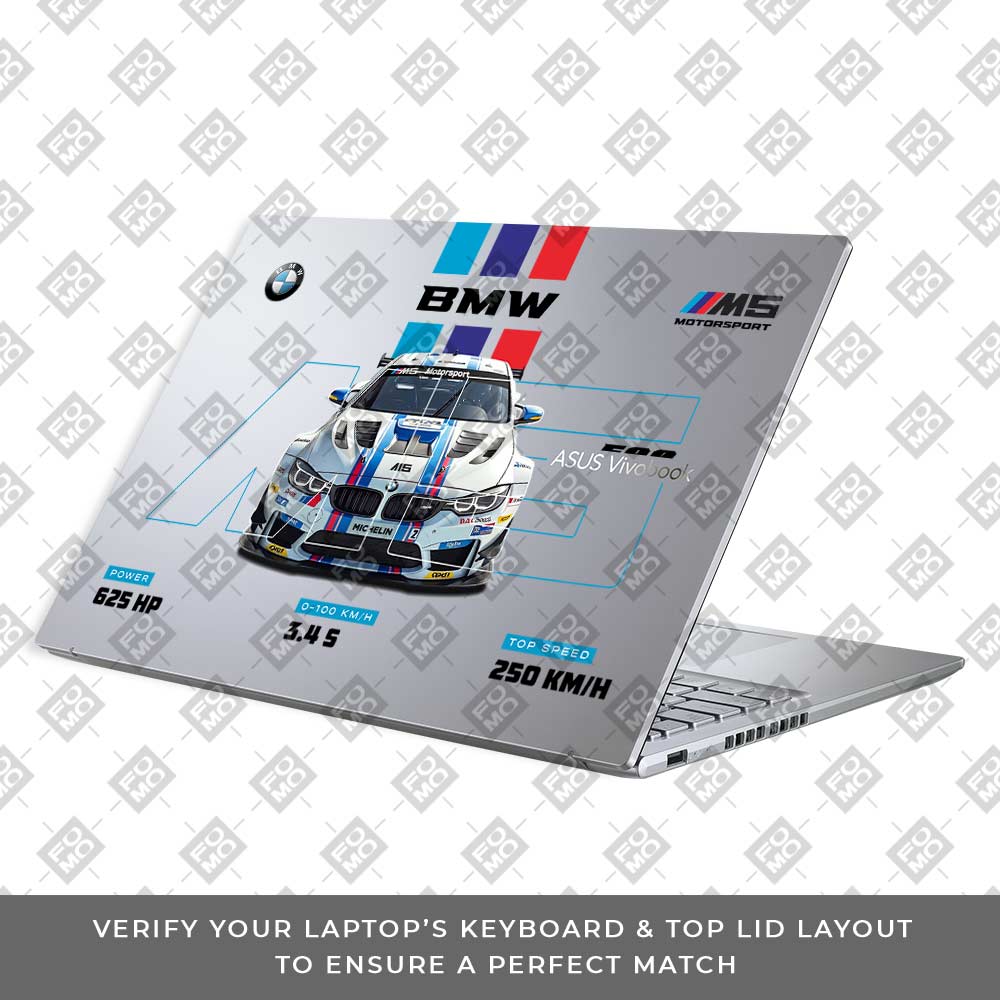 Transparent BMW M5 Asus Vivobook 16X M1603QA Laptop Skin