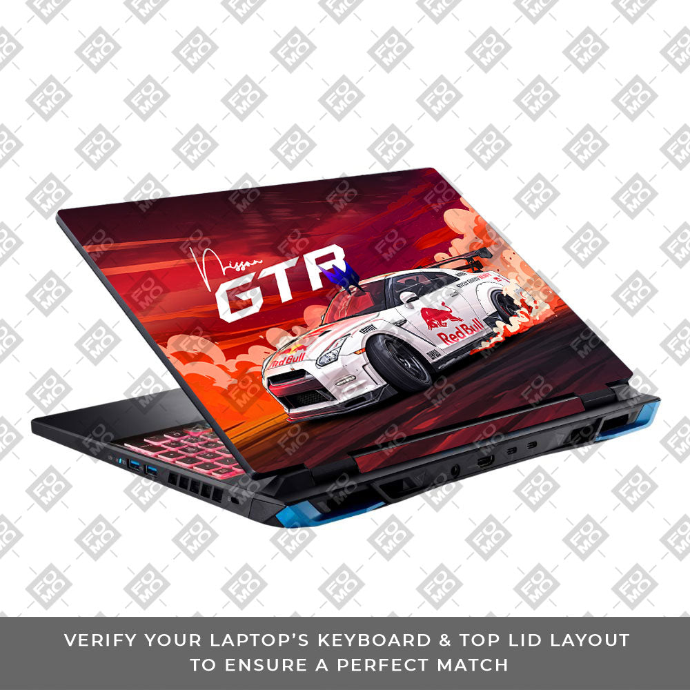 Nissan GTR Red Bull Drift Fury Acer Predator Helios Neo 16 N22Q22 3D Laptop Skin