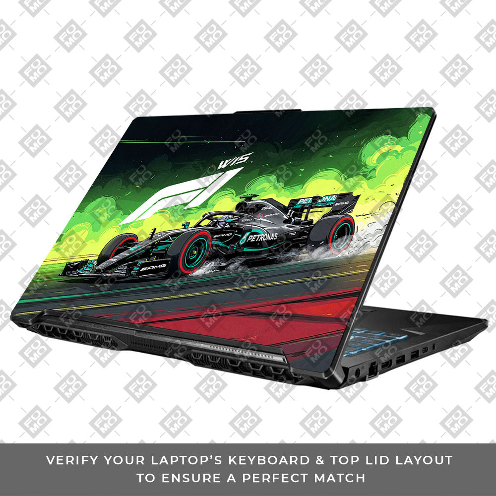 W15 F1 Red Bull x AMG Velocity Asus TUF Gaming F17 FX706 Laptop Skin