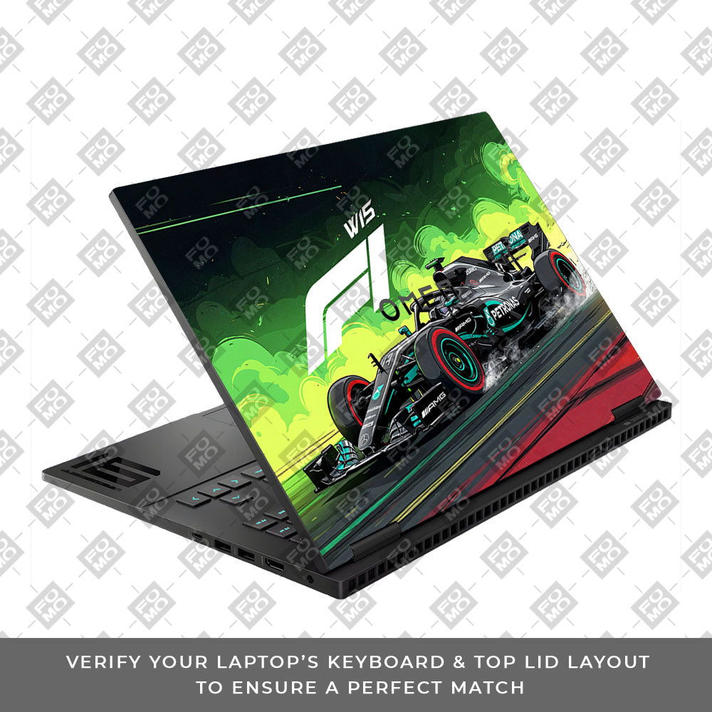 W15 F1 Red Bull x AMG Velocity HP Omen Gaming 16 3D Laptop Skin